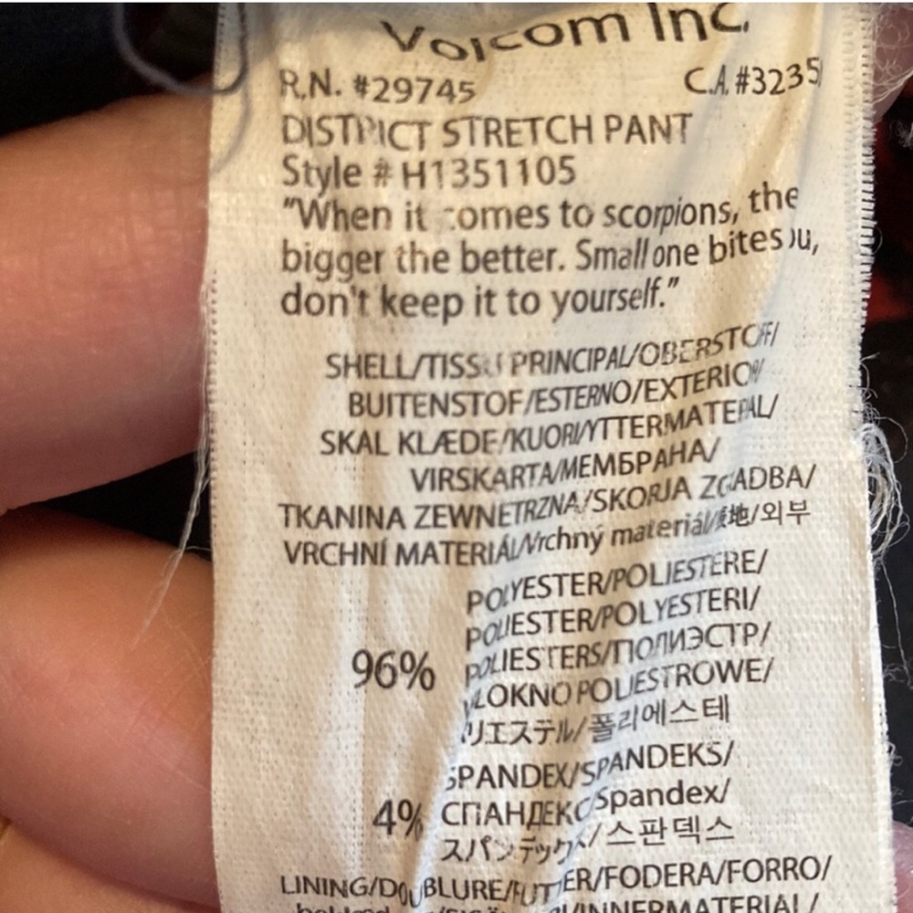 Volcom Nimbus Slim Stretch Snow Pants - image 6